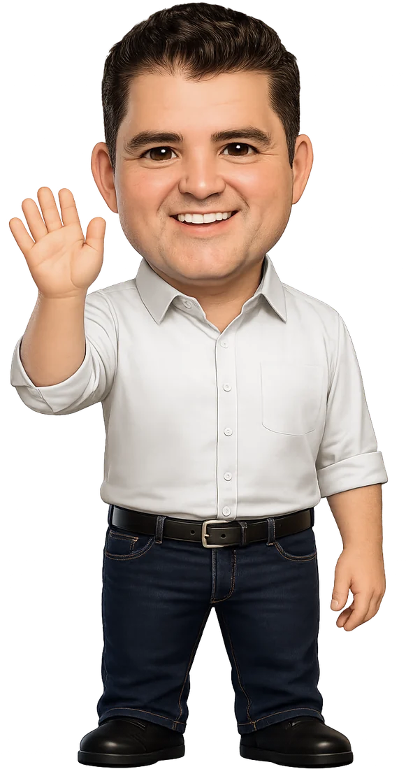 Márcio Lima acenando
